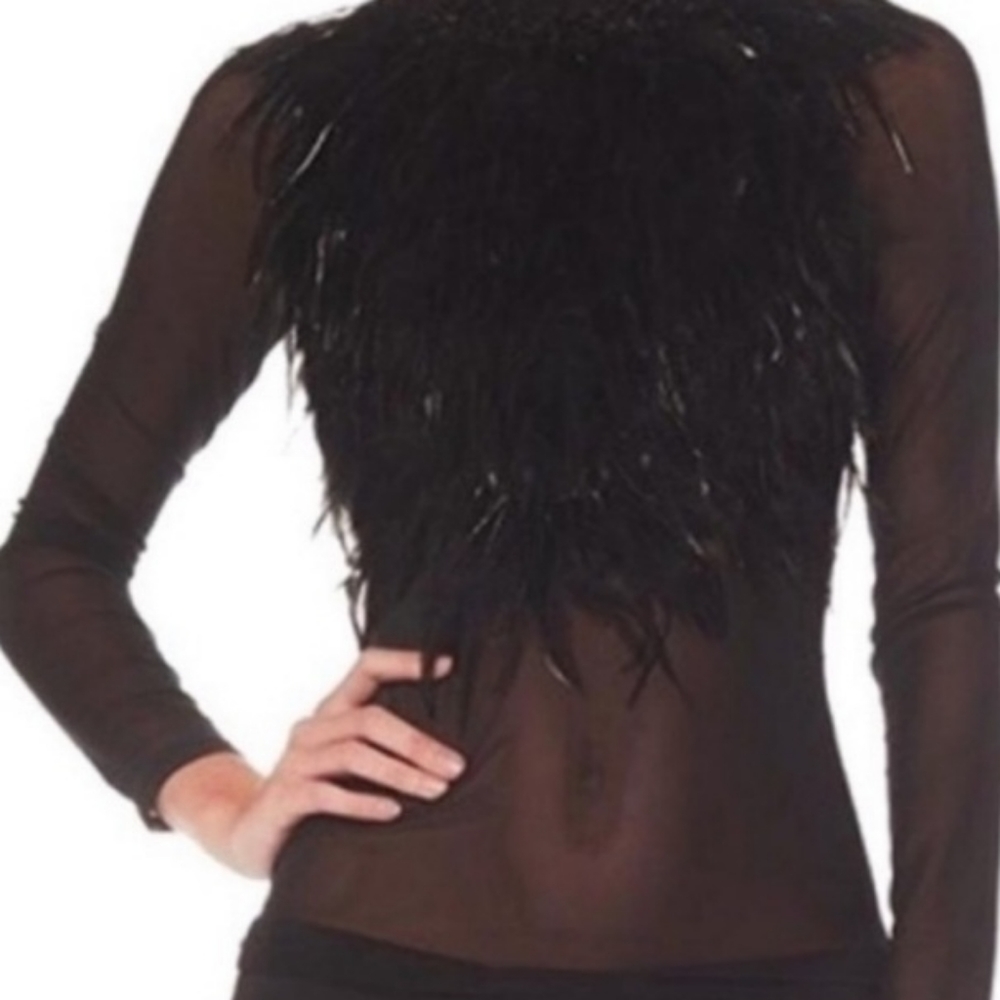 Gracia Feathered Top